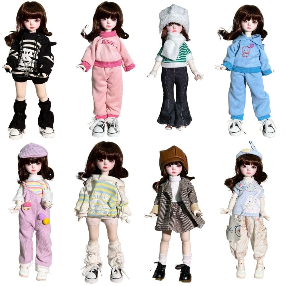 Bjd Doll 1 6 Full Set With Clothes - Robe de poupée BJD à la