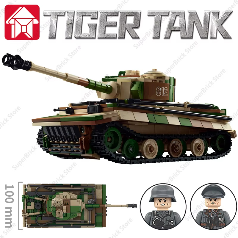 Lego Compatible Military Tank - Blocs de construction militaires, char lourd