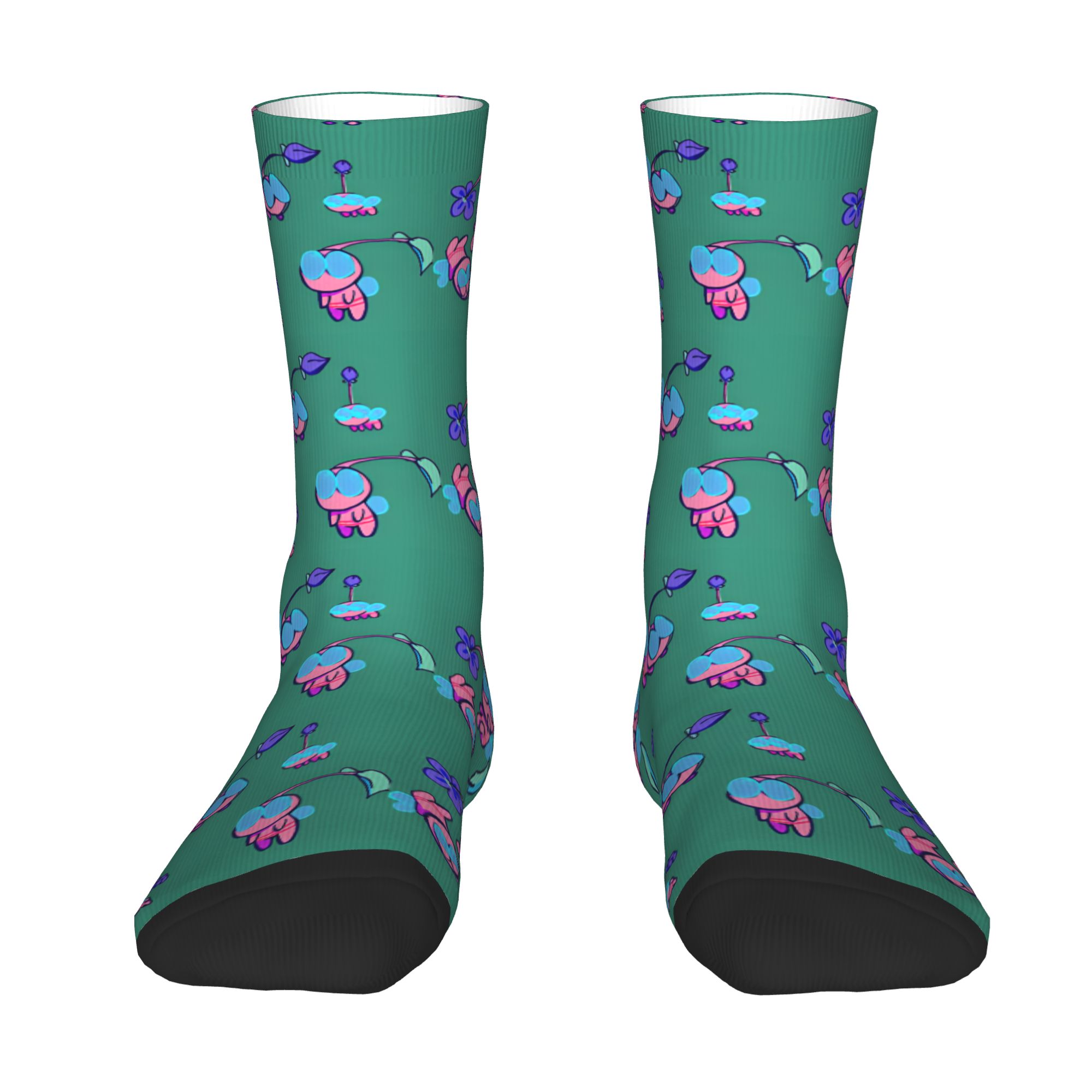 Video Games - Chaussettes personnalisées P-Pikmins Anime Cartoon pour