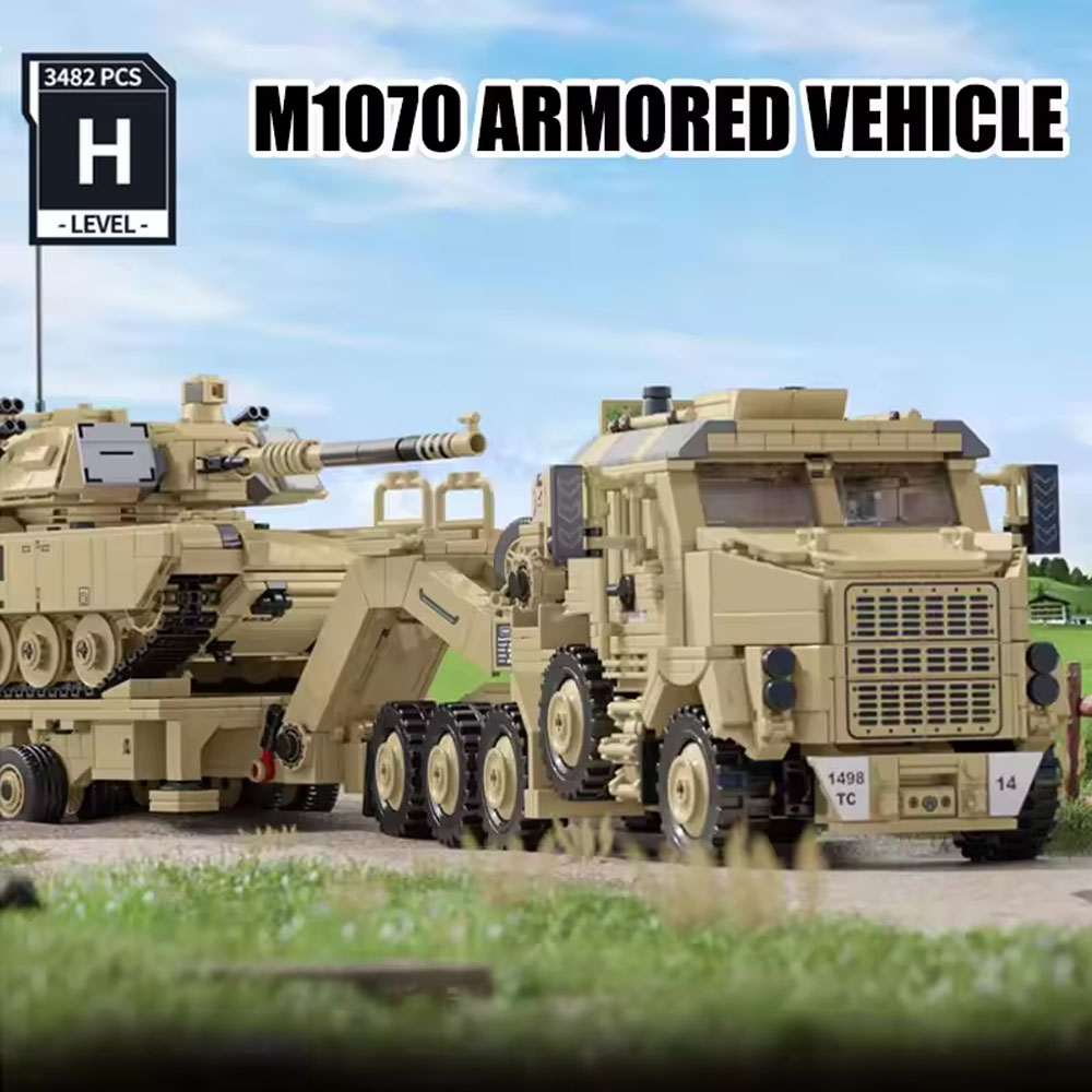 Lego Compatible Military Tank - Série militaire américaine de la Seconde