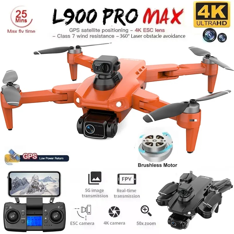Drone GPS L900 Pro MAX 4K prof - Fpv Brushless Rc Drone 4K avis et prix