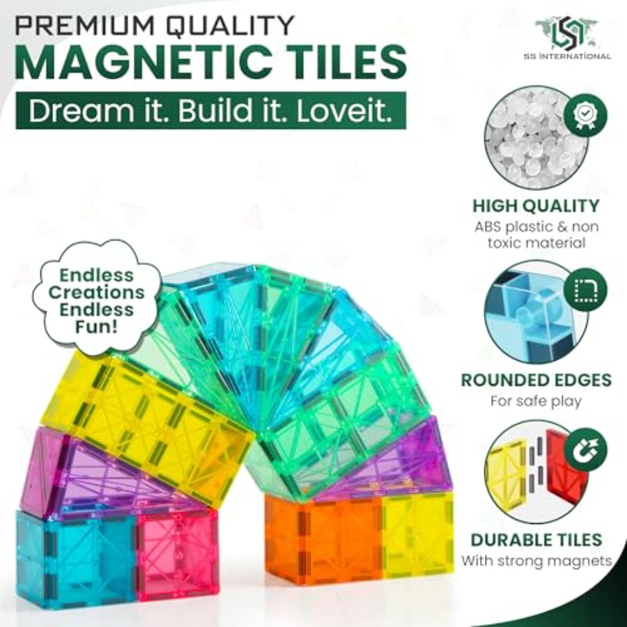 Ensemble de construction de tu - Magnetic Building Tiles Set 100Pcs avis et prix