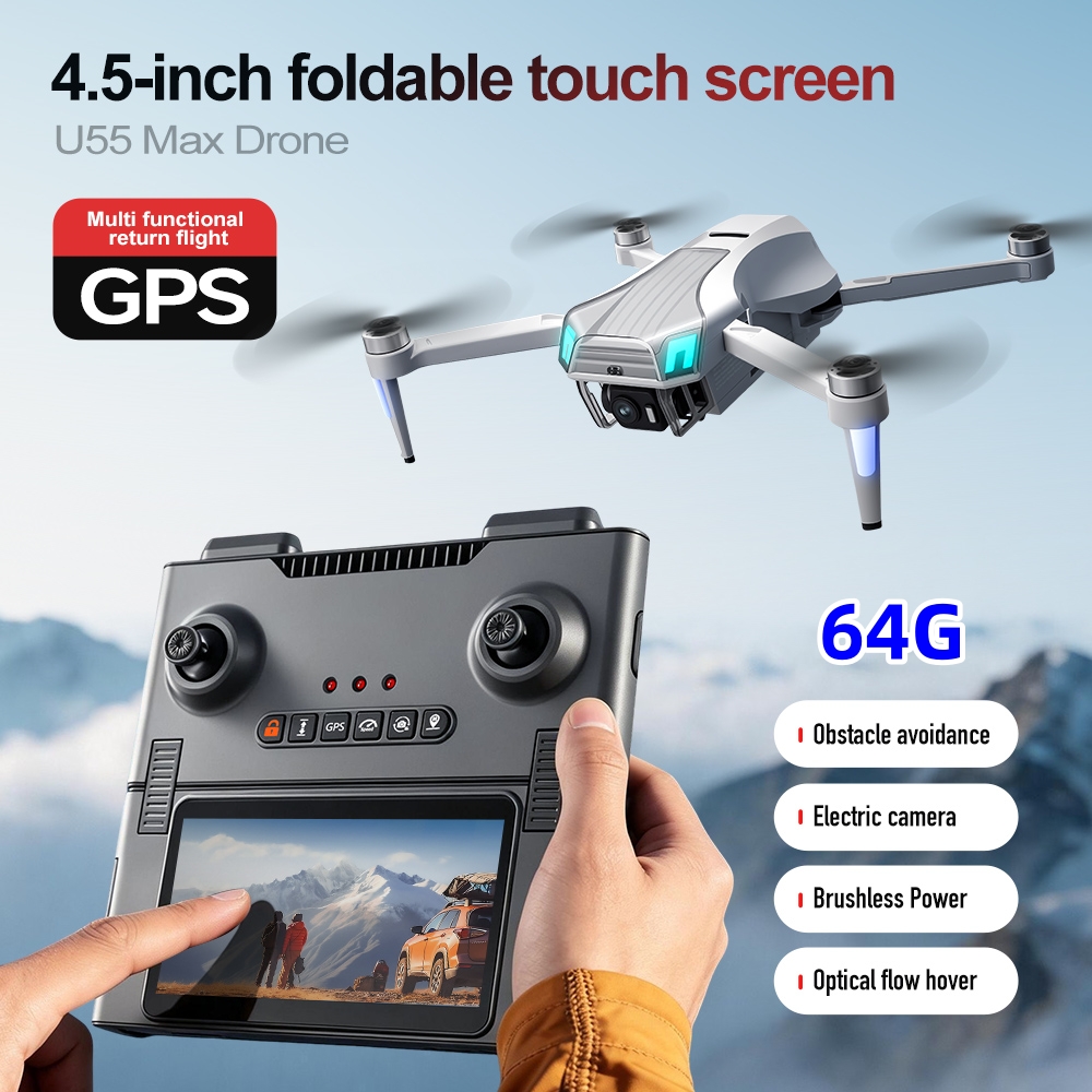 Drone professionnel NCZOBOE U5 - Fpv Brushless Rc Drone 4K avis et prix