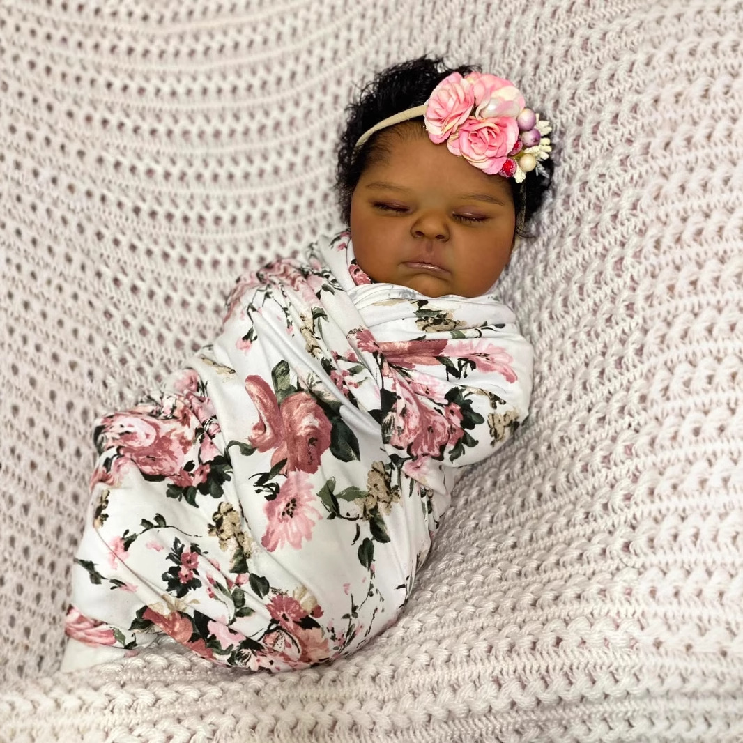 Peau foncée pêches 19 pouces r - Reborn Baby Doll Silicone Realistic avis et prix