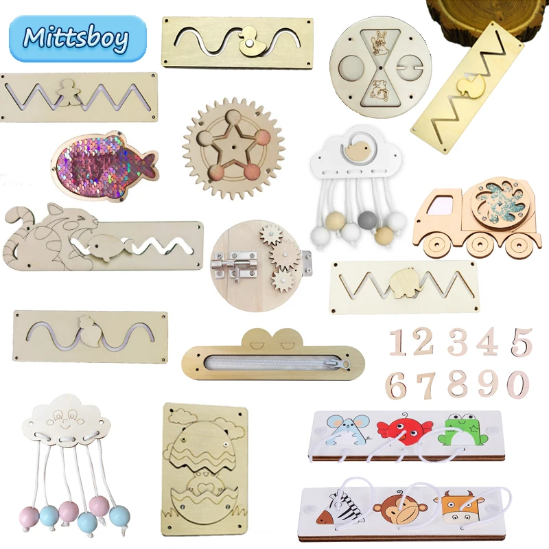 Planche occupée à monter soi-m - Montessori Wooden Busy Board Toddler avis et prix