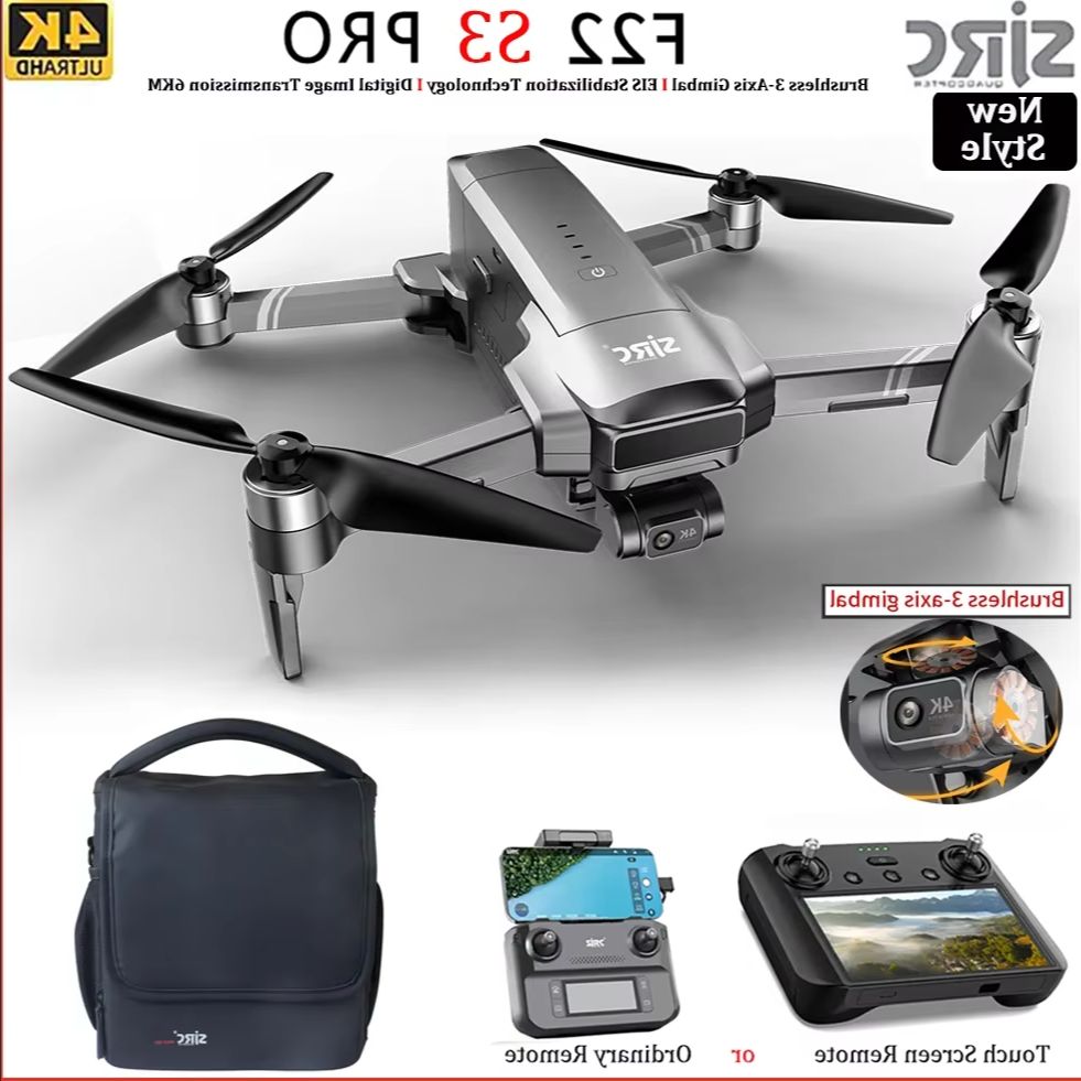 Drone pliable SJRC F22 S3 pro  - Fpv Brushless Rc Drone 4K avis et prix