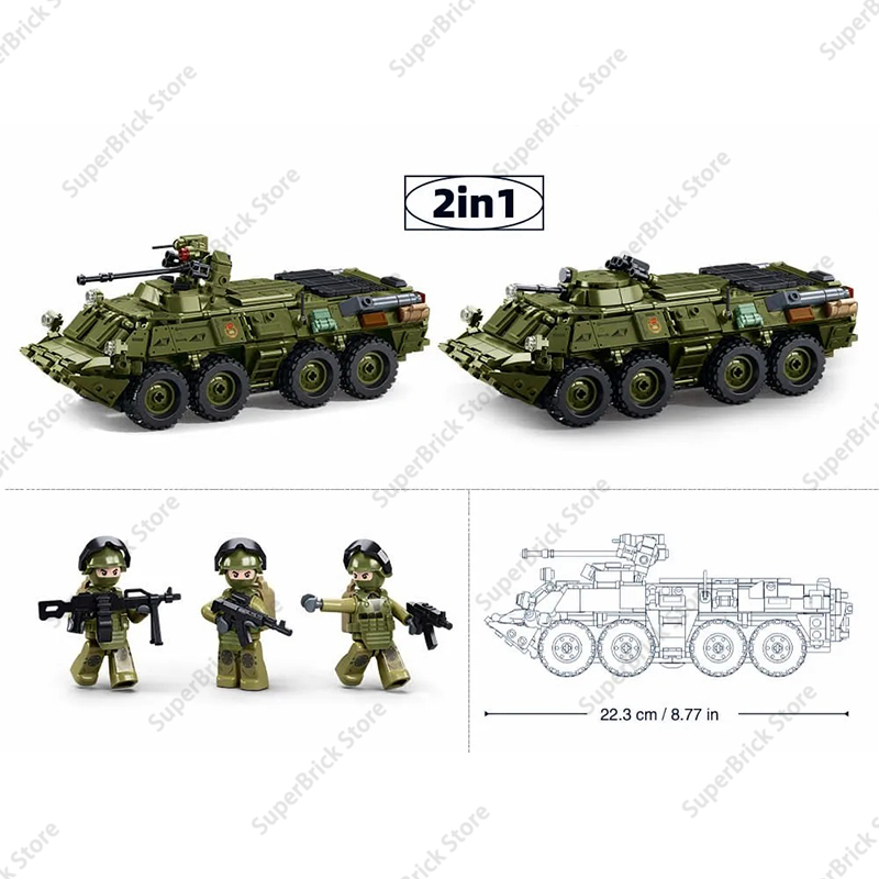 Sluban – nouveaux blocs de con - Lego Compatible Military Tank avis et prix