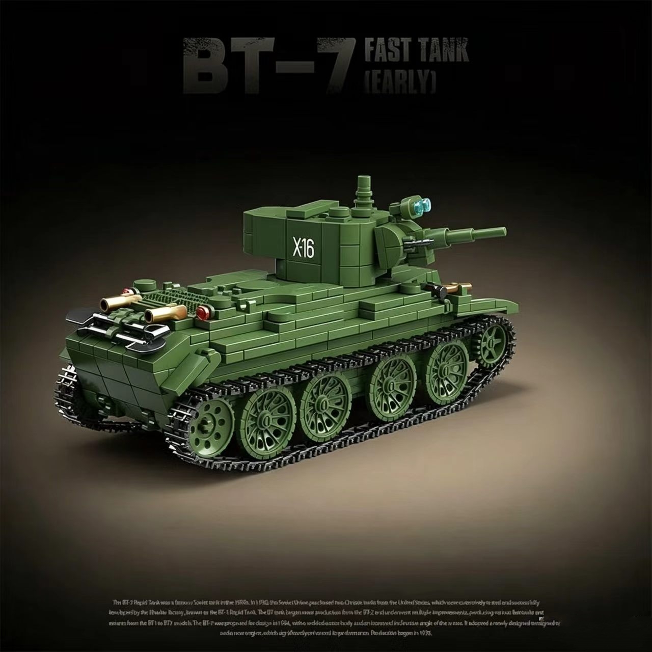 QuanGuan 100290 BT-7 Fast Tank - Lego Compatible Military Tank avis et prix