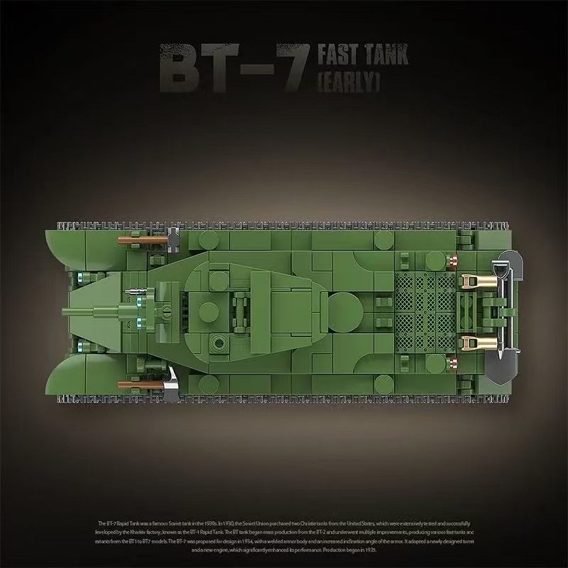 QuanGuan 100290 BT-7 Fast Tank - Lego Compatible Military Tank avis et prix