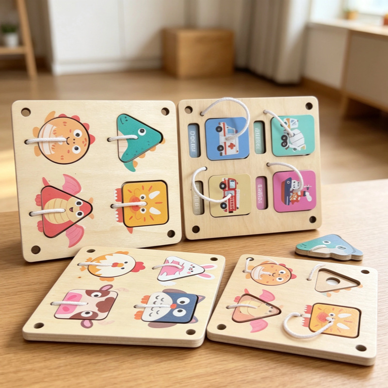 Planche d'activités Montessori - Montessori Wooden Busy Board Toddler avis et prix