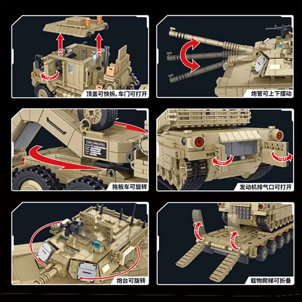 Série militaire américaine de  - Lego Compatible Military Tank avis et prix