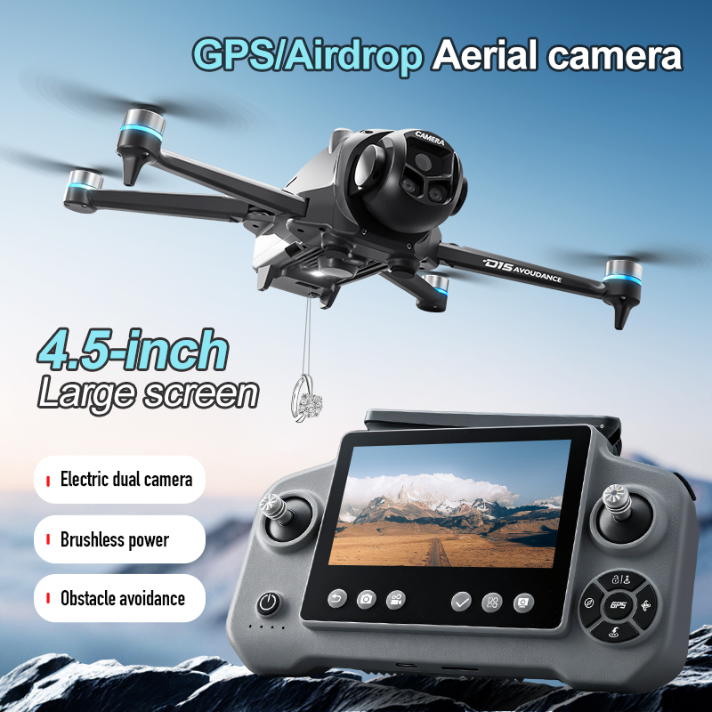 Drone professionnel D15 4K HD  - Fpv Brushless Rc Drone 4K avis et prix