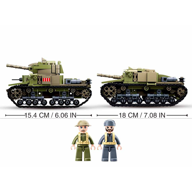 SLUBAN-Ensemble de blocs de co - Lego Compatible Military Tank avis et prix