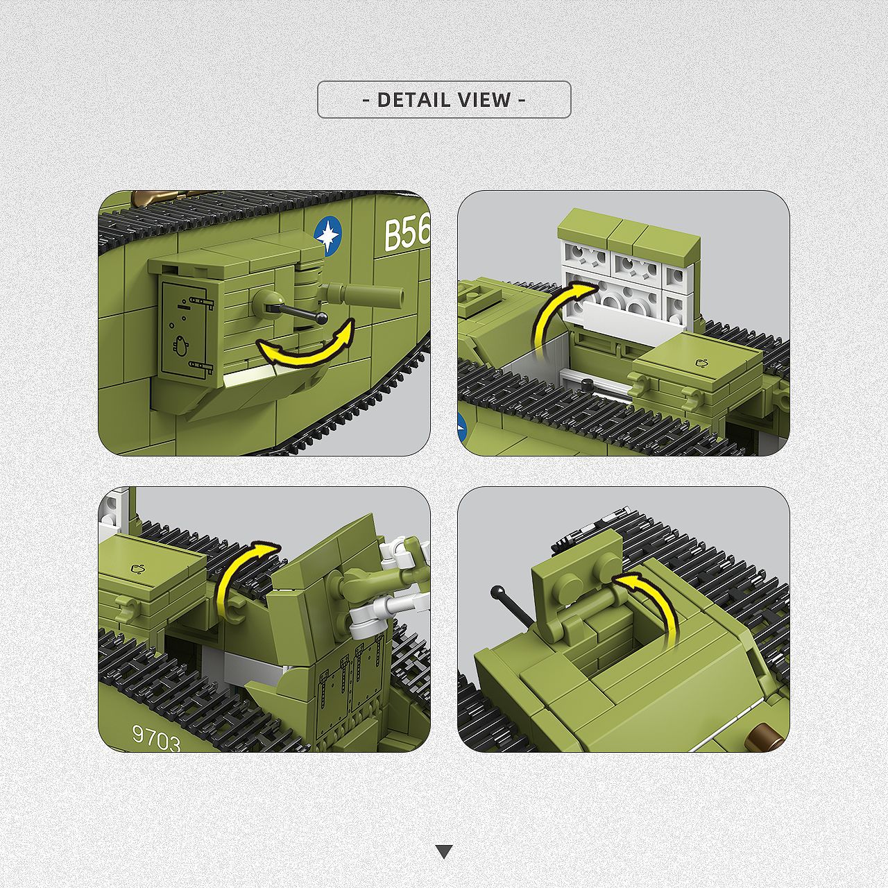 Char d'assaut militaire Tiger  - Lego Compatible Military Tank avis et prix